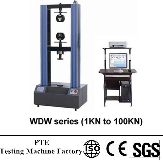 Electronic 1/5 / 10KN fuerza de metal / plástico resistencia a la tracción universal equipos de prueba precio de la máquina