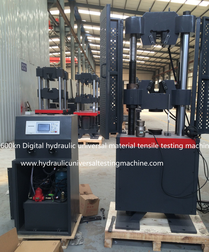 600kn Digital exibir máquina universal de ensaios hidráulicos
